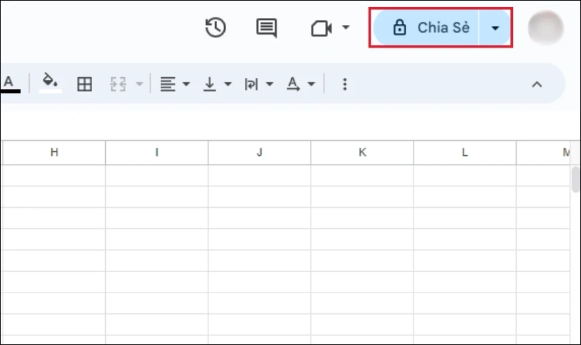 Chia sẻ bảng tính với mọi người