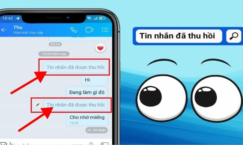 Người nhận có biết tôi đã thu hồi tin nhắn hay không?